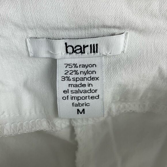 NWOT Bar III White Skinny Leg Jeans Size M - Picture 6 of 6